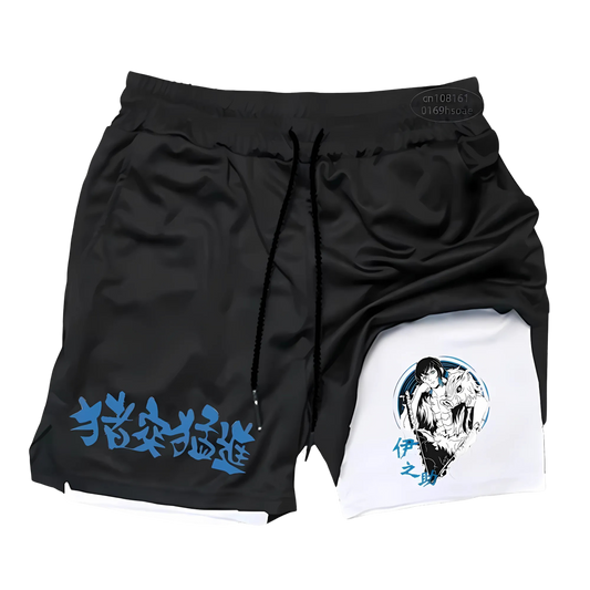 Inosuke Hashibira Gym Shorts