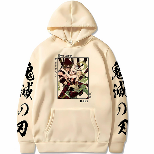 Gyutaro and Daki Demon Slayer Hoodie