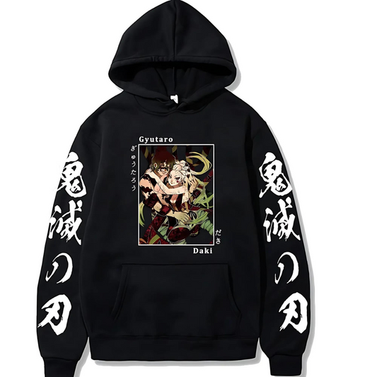 Gyutaro and Daki Demon Slayer Hoodie